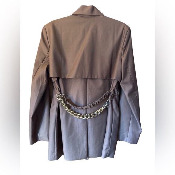 La Ros Women’s Wrap Blazer with belt size small cocoa brown - Picture 2 of 6